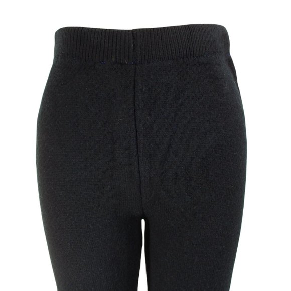 Cherry Mellow Blue Flame Knit Joggers SZ M High Waist Stretch Sweater Pants Y2K - Picture 3 of 12